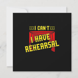 Convites Ator Tem Rehearsal