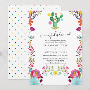 Convites Atualização de casamento de festa floral em aquare