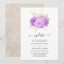Atualização de Casamento Floral de Púrpura e de Ma