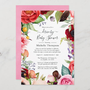 Convites Atualização de Casamento Floral de Watercolor Boho