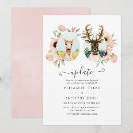 Convites Atualização Do Casamento Engraçado Do Woodland For