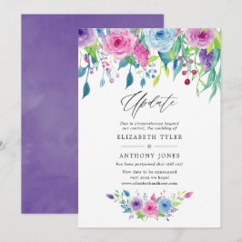 Convites Atualização Floral de Casamento com Combinação de 