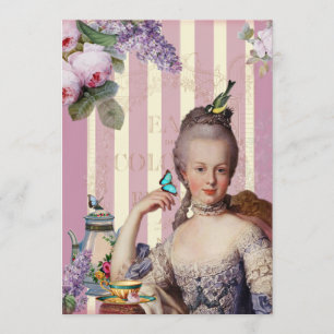 Convites Au pequeno Trianon de Thé - aumentou