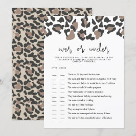 Convites AUBREE Leopard Imprime Sobre O Jogo Do Chá de fral