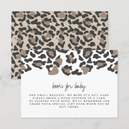 Convites Aubree - Leopardo Imprime Livros para Bebê Inserçã