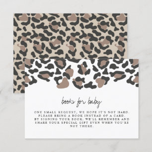 Convites Aubree - Leopardo Imprime Livros para Bebê Inserçã