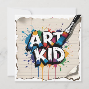 Convites Aula de Arte para Rebeldes do Caderno de Desenho e