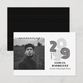 Convites Aula de Números Grandes Retro Preto