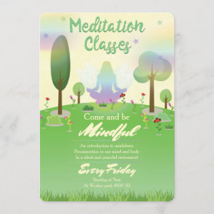 Convites Aulas de meditação