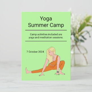 Convites Aulas personalizadas de yoga para saúde em retiro