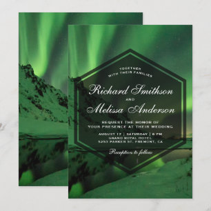 Convites Aurora Glacier Lights Invitation
