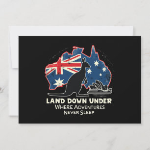Convites Austrália, Kangaroo Aussies, desce abaixo