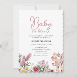 Convites Australian Botanical Baby Shower invitation