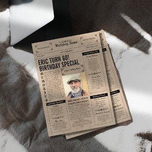 Convites Autenticação 60º aniversário do Cobrir de jornal