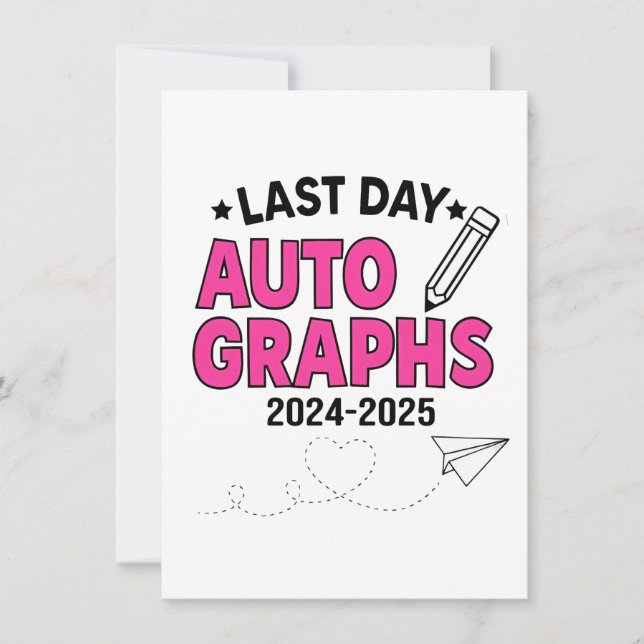 Convites Autografos do último dia 2024-2025 Graduação (Frente)