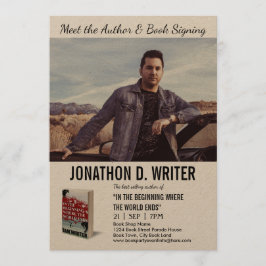 Convites Autor Book Signing Kraft