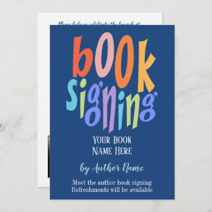 Convites Autor de Assinatura de Livro Partido Moderno