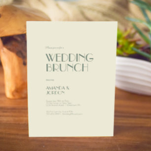 Convites Autumn Boho Deco Cream Wedding Brunch