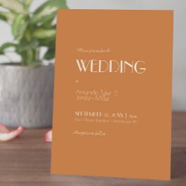 Convites Autumn Boho Deco | Terracotta Wedding