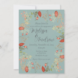 Convites Autumn Botanical Wedding
