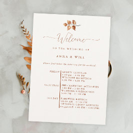 Convites Autumn Deixa Elegante Casamento outono Boho Itiner
