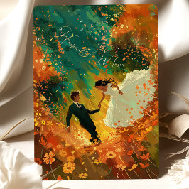 Convites Autumn Embrace Wedding