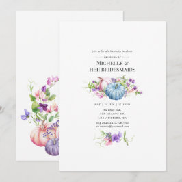 Convites Autumn - Fall Floral Bridesmaids Luncheon