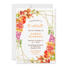 Autumn Fall Harvest Birthday