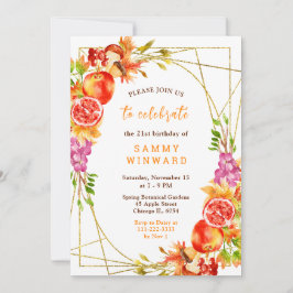 Convites Autumn Fall Harvest Birthday