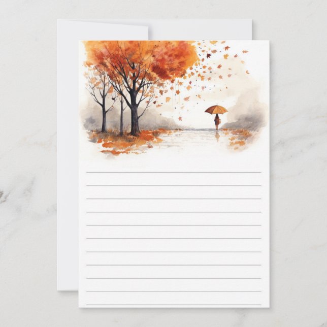 Convites Autumn Leaves Hardcover Notebook | Fall Forest Jou (Frente)