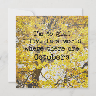 Convites AUTUMN LOVE SONG 5.25 x 5.25
