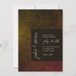 Convites Autumn Moody Modern Weding