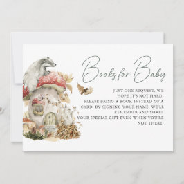 Convites Autumn Mushroom | Pedido de livro florestal