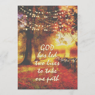 Convites Autumn Nature Path Fall Trees Christian Wedes