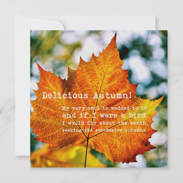 Convites AUTUMN PINTING 5,25 x 5,25 (Frente)