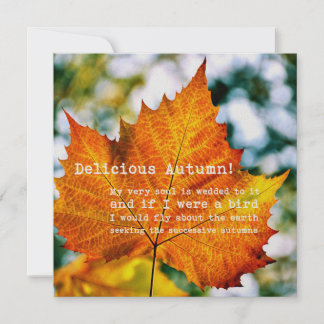 Convites AUTUMN PINTING 5,25 x 5,25