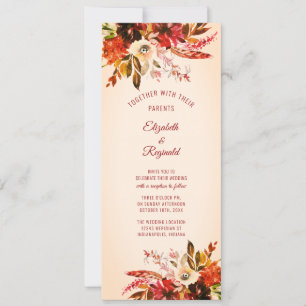 Convites Autumn Splendor Watercolor Flator