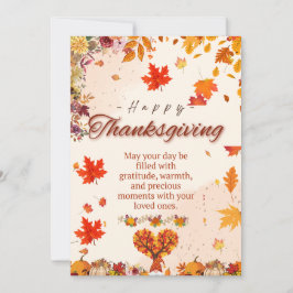 Convites Autumn Thanksgiving Greeting Card
