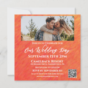 Convites Autumn Vibes-Fall-Photo-Wedding-QR code-