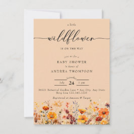 Convites Autumn Wildflower | CHÁ DE FRALDAS