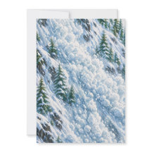 Avalanche Mountain Snow Scene