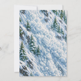 Convites Avalanche Mountain Snow Scene
