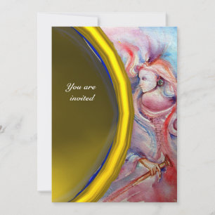 Convites AVALON, amarelo gema