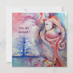 Convites AVALON Magia e Mistério rosa suave azul branco