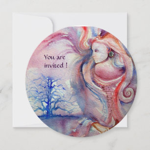 Convites AVALON Mágico e Mistério branco rosa-claro-claro-c