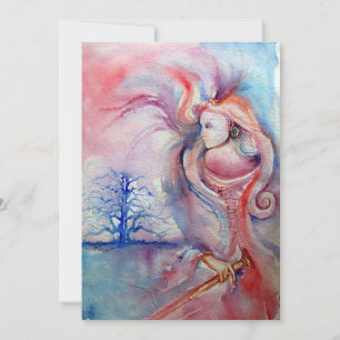 Convites AVALON, rosa suave azul púrpura