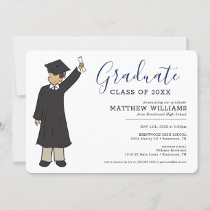Convites Avatar de Menino Personalizado   Graduação do Segu