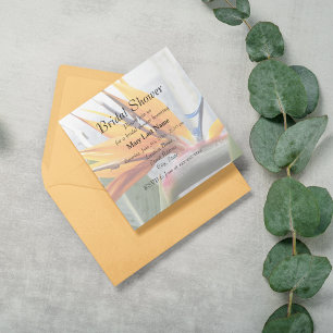 Convites Ave do Chá de panela Floral do Paraíso