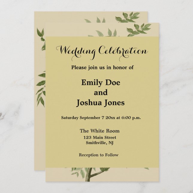 Convites Ave Negra Americana da Audubon (Frente/Verso)