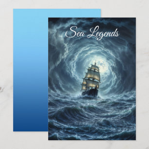 Convites Aventura das ondas de lua de tempestade épica